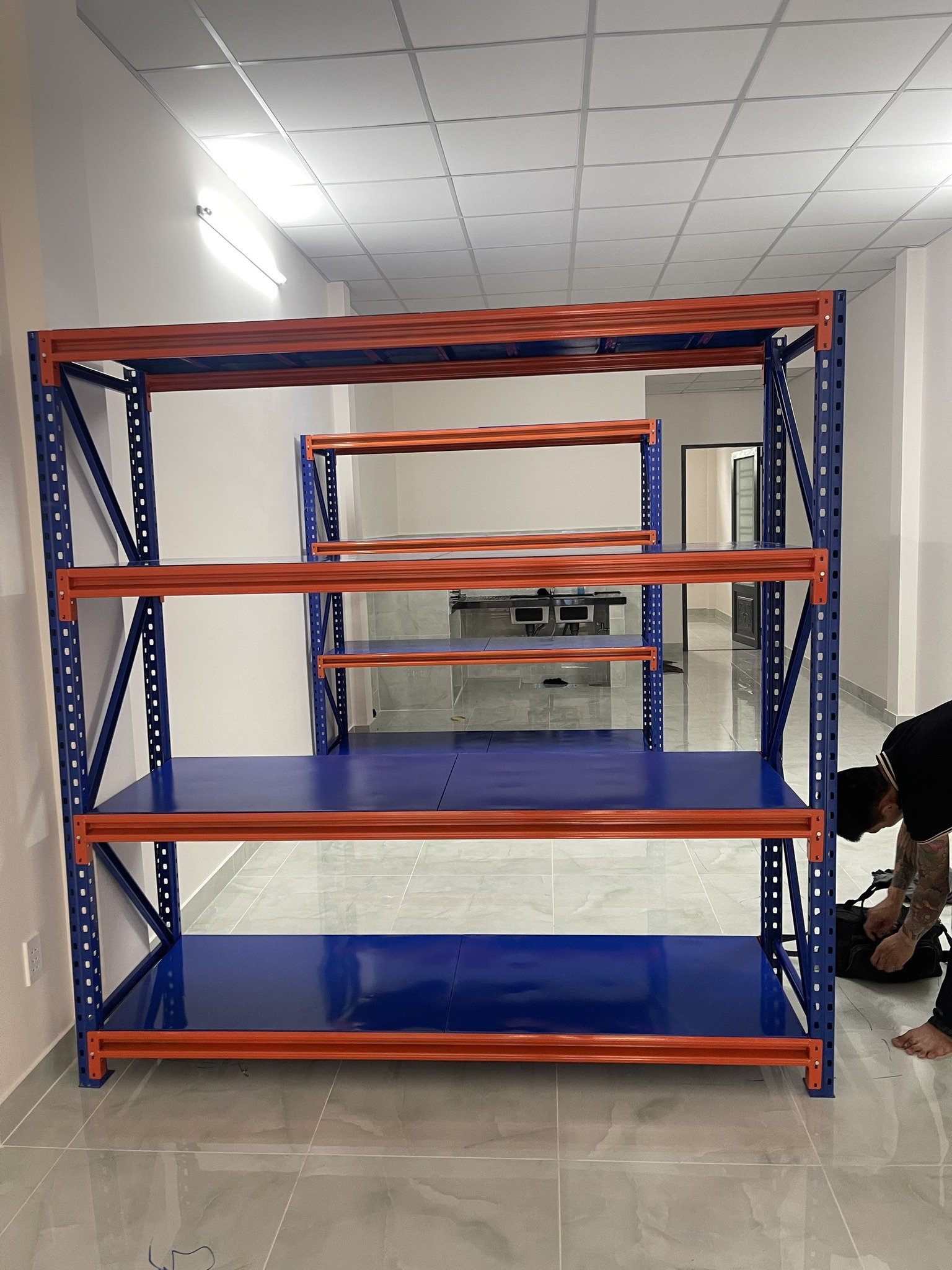 Kệ trung tải 4 tầng dài 2m rộng 60 giá 2150k